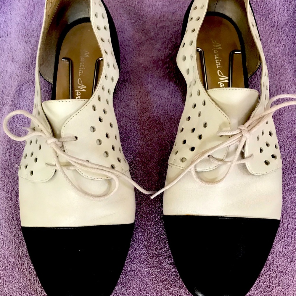 Women's size 10 Martini Marco lace up Italian leather shoes